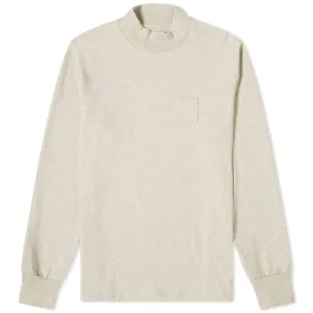 Aimé Leon Dore Long Sleeve Mock Neck Dimebag TeeOatmeal