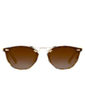 Beau Nylon Sunglasses in Gingham Crystal 12K