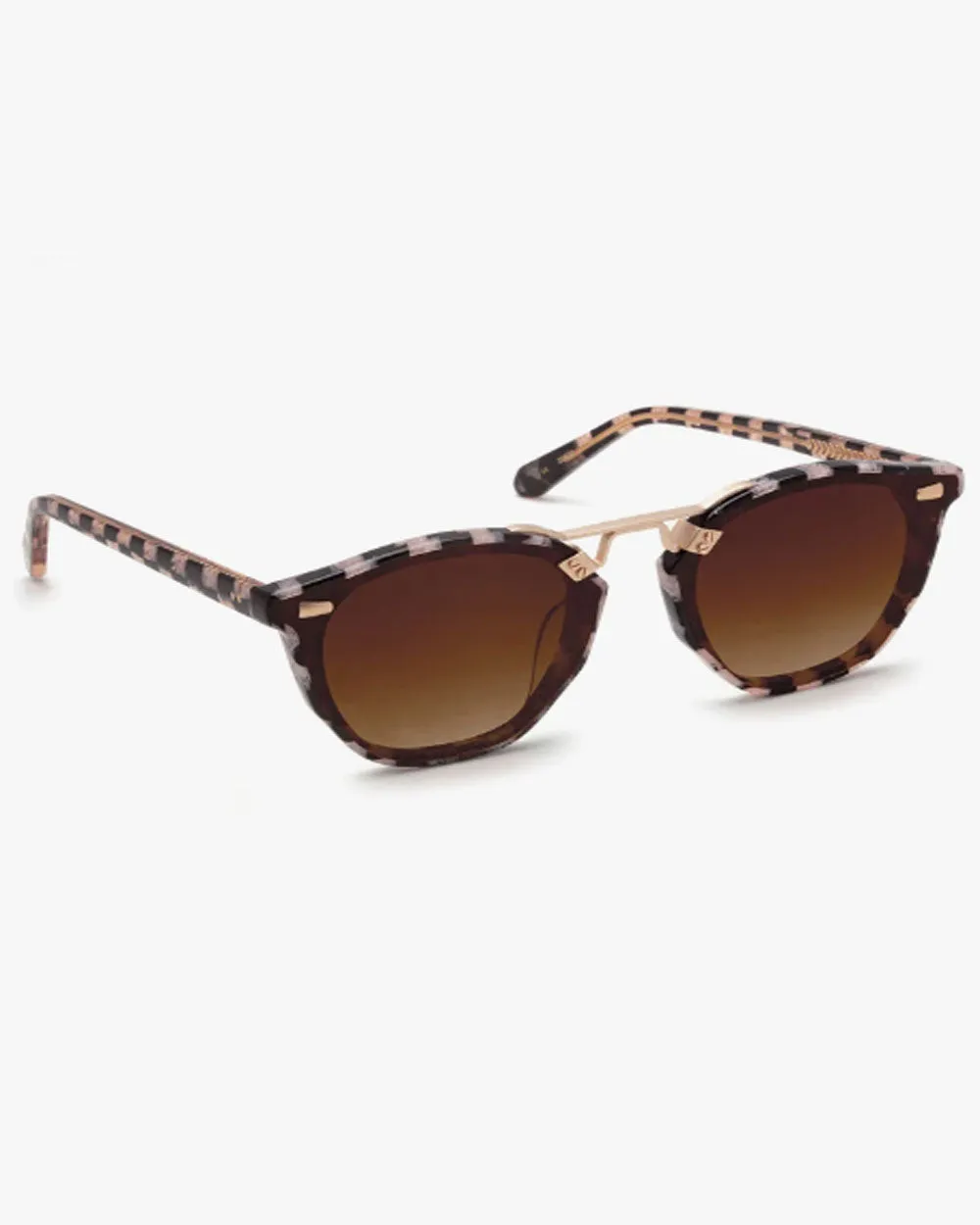 Beau Nylon Sunglasses in Harlequin 18K Rose