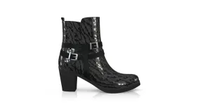 Block Heel Ankle Boots 25876