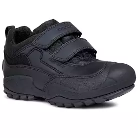 Boys Geox Trainers Strap Easy On Savage AMPHIBIOX  Sturdy Black