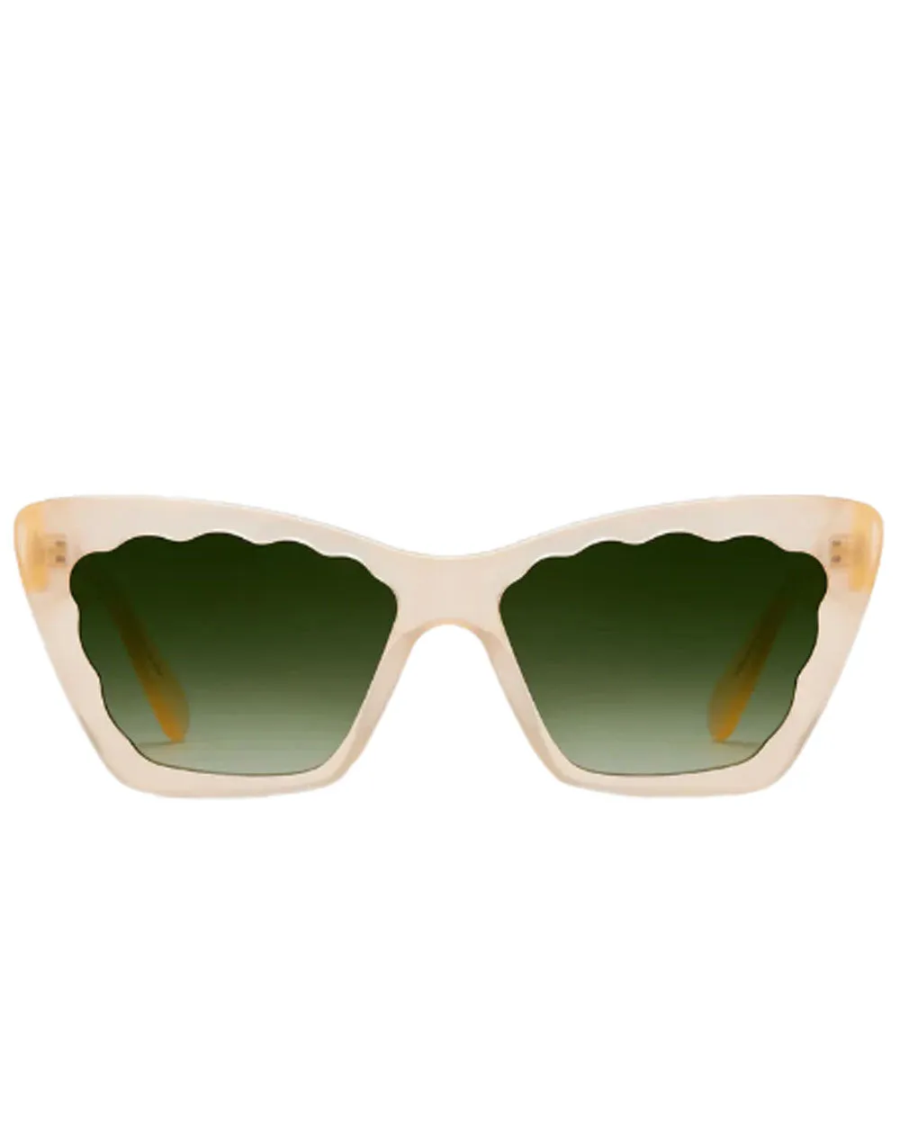 Brigitte Scallop Sunglasses in Blonde