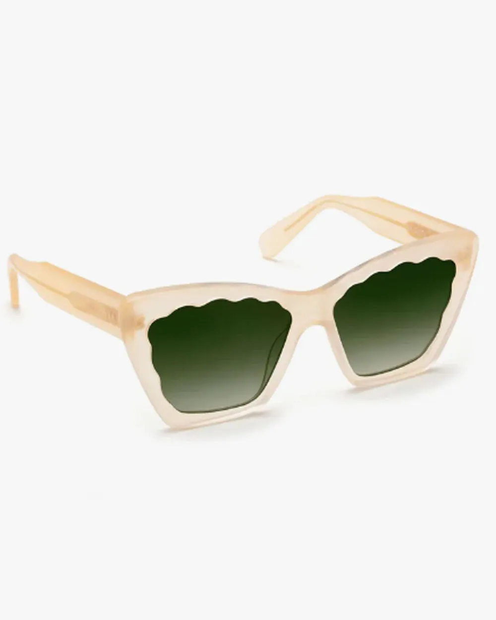 Brigitte Scallop Sunglasses in Blonde