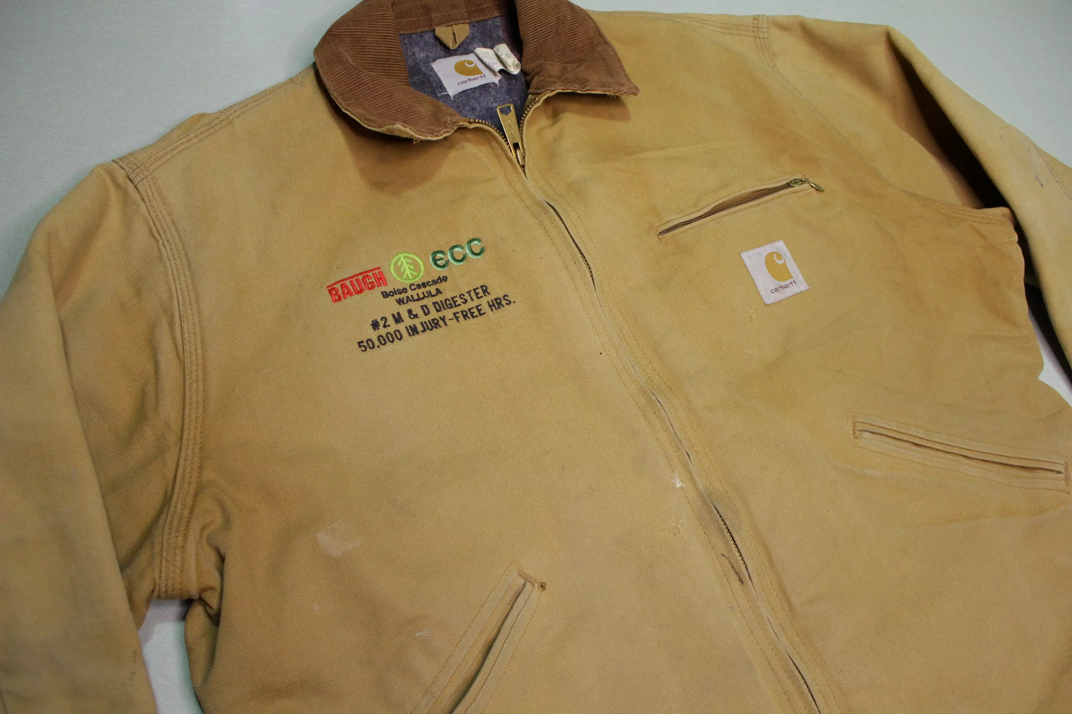 Carhartt 6BLJ J01 Vintage Union Made in USA Detroit 80's 90's Work Jacket