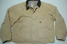 Carhartt J164 CML Dearborn Sandstone Sherpa Fleece Lined Construction Work Jacket