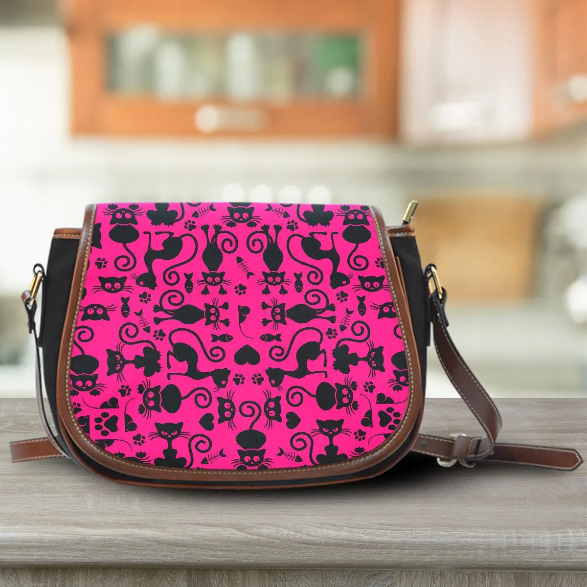 Cats Saddle Bag Pink