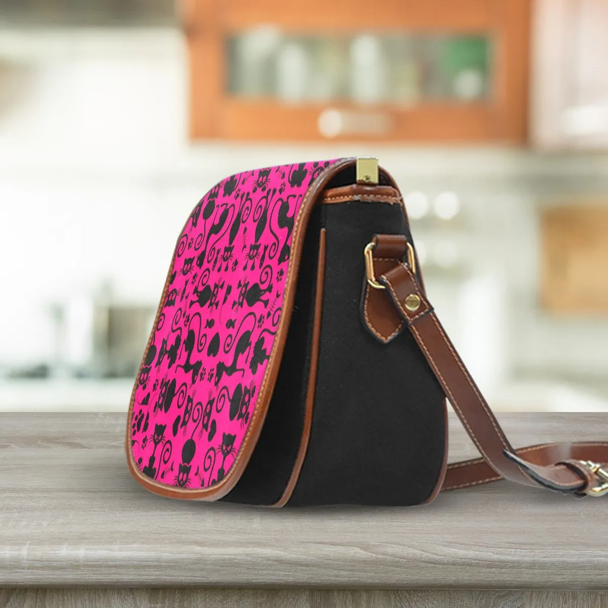 Cats Saddle Bag Pink