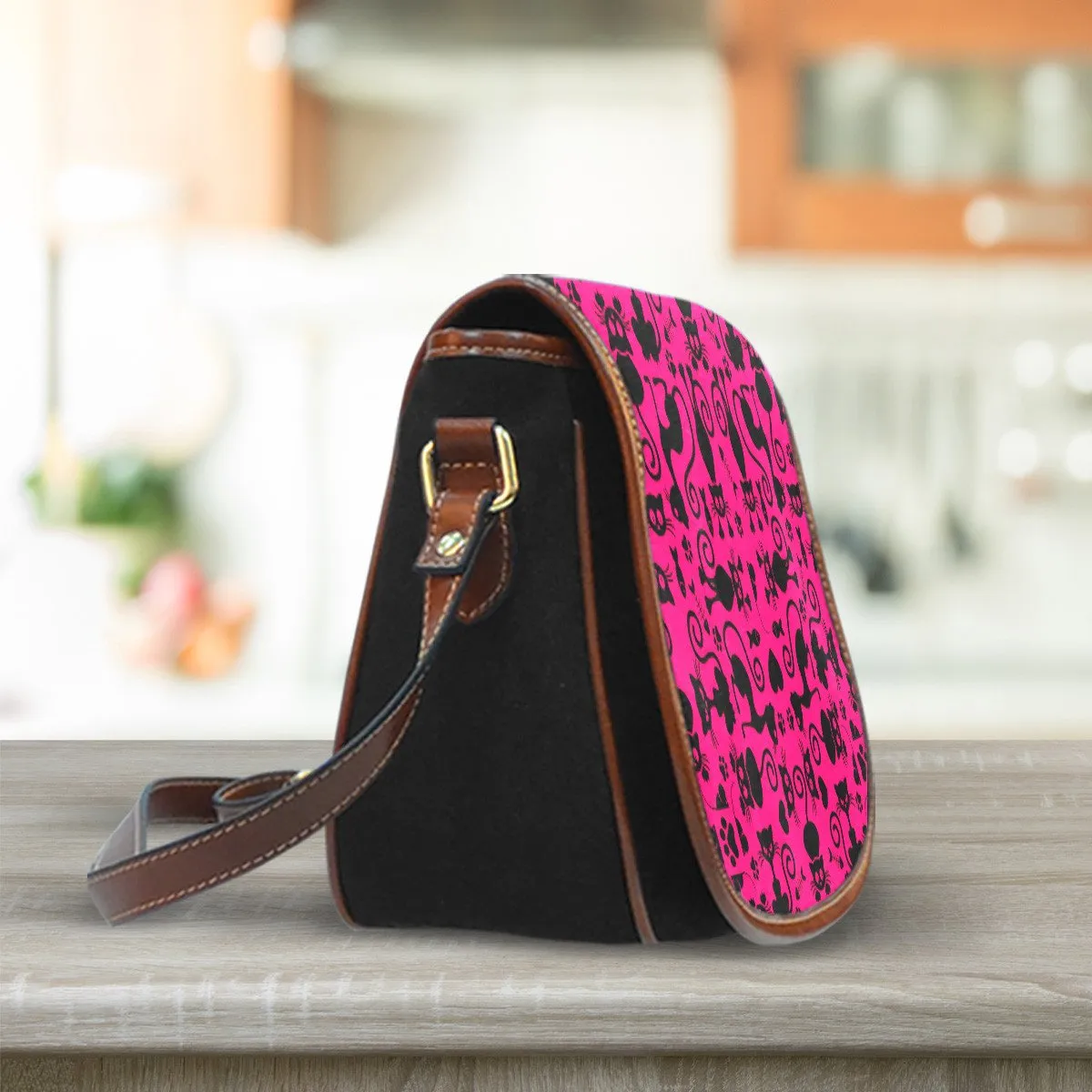 Cats Saddle Bag Pink