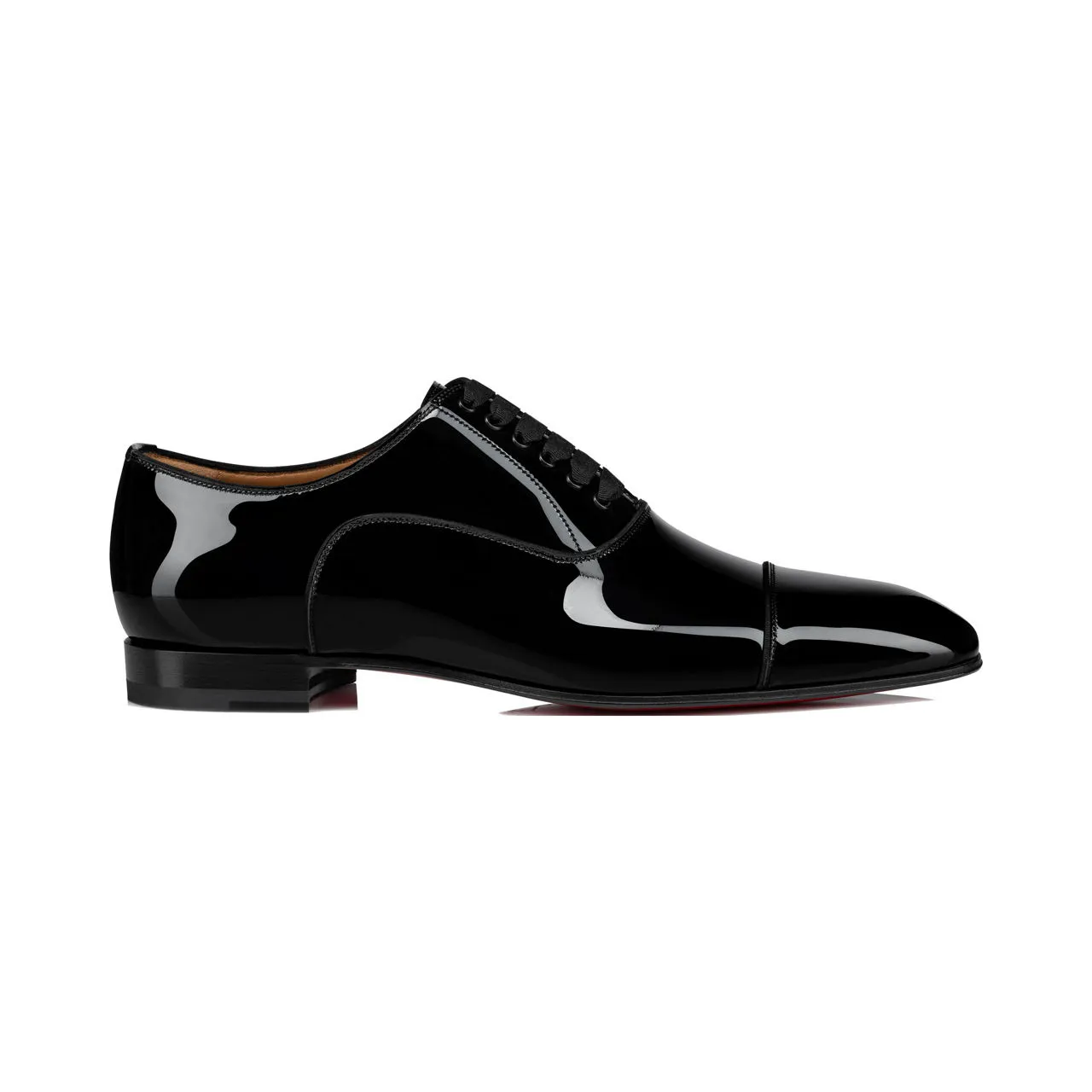 CHRISTIAN LOUBOUTIN Greggo Patent Leather Oxford Shoes - Black