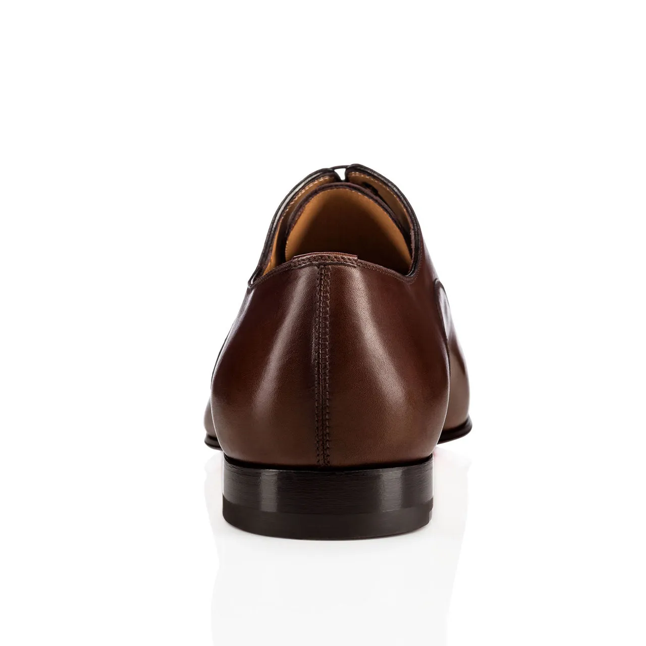 CHRISTIAN LOUBOUTIN Greggo Patine Leather Oxford Shoes - Brown