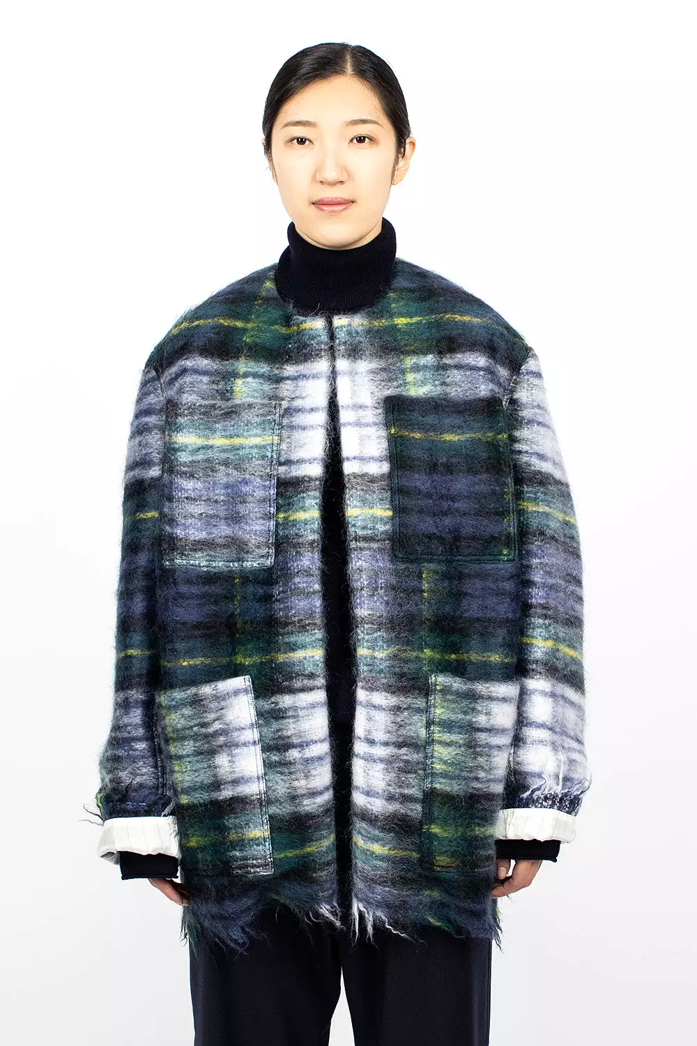 Croft Woven Jacket Green Tartan