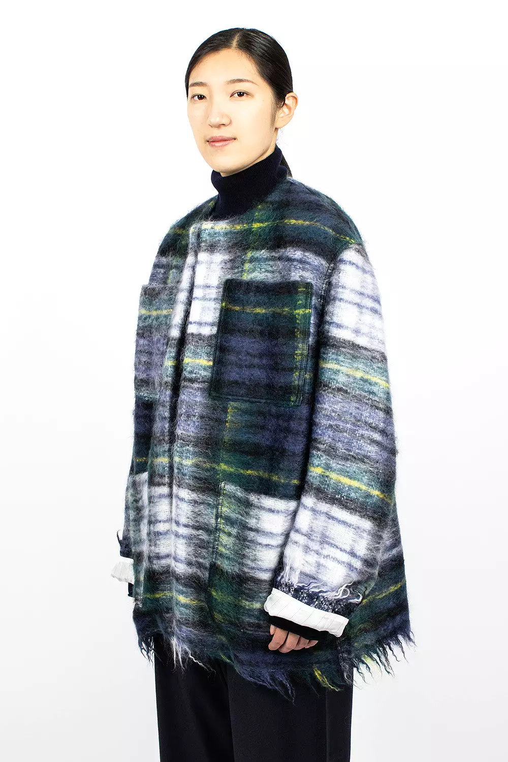 Croft Woven Jacket Green Tartan