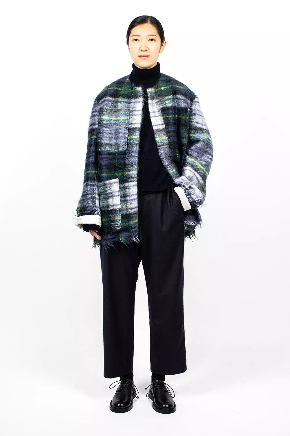 Croft Woven Jacket Green Tartan