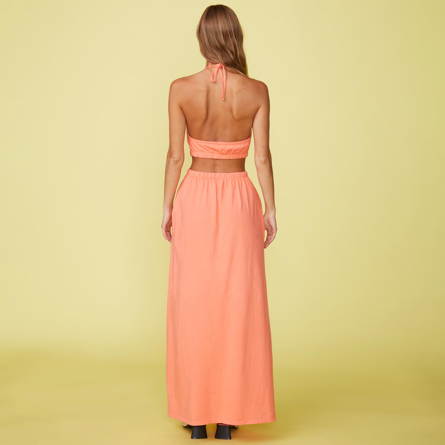 Cut Out Halter Dress