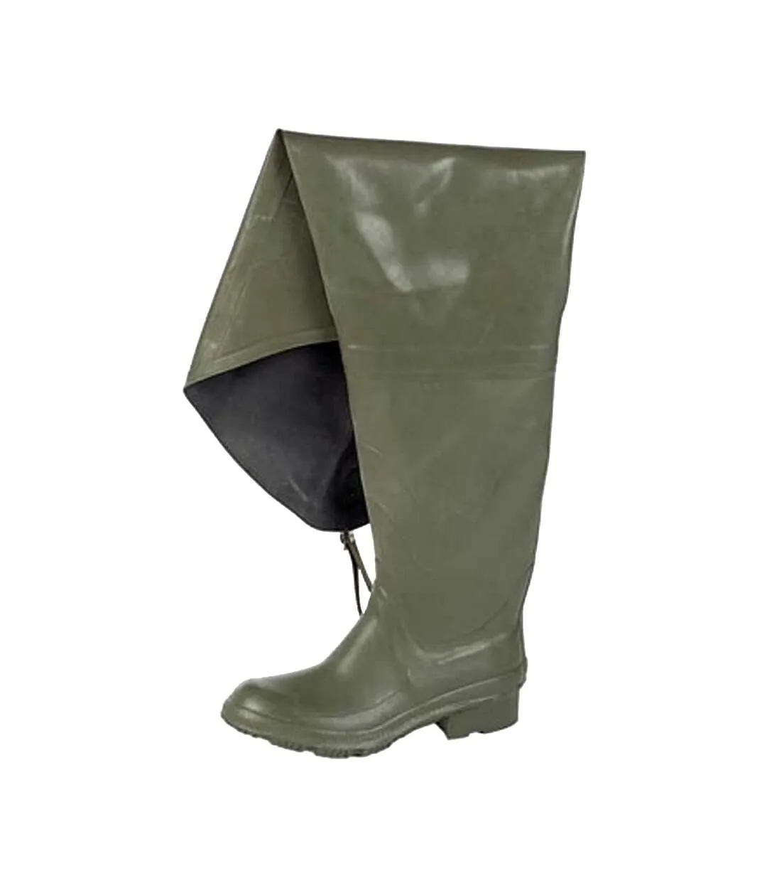 Dikamar Administrator Thigh Wader / Mens Boots / Plain Rubber Wellingtons (Green) - UTFS1131