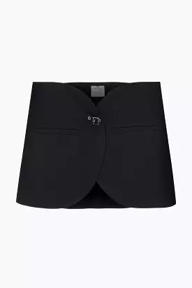 Ellipse twill miniskirt