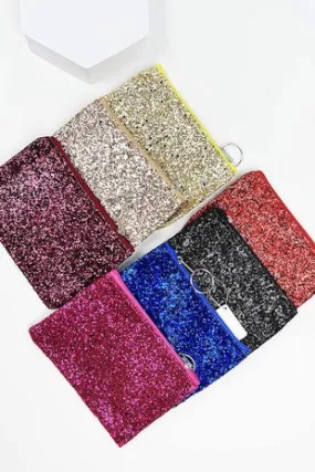 Glitter Keychain Wallet