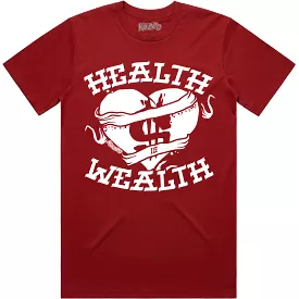 HEALTH IS WEALTH : Cardinal Sneaker Tees Shirt