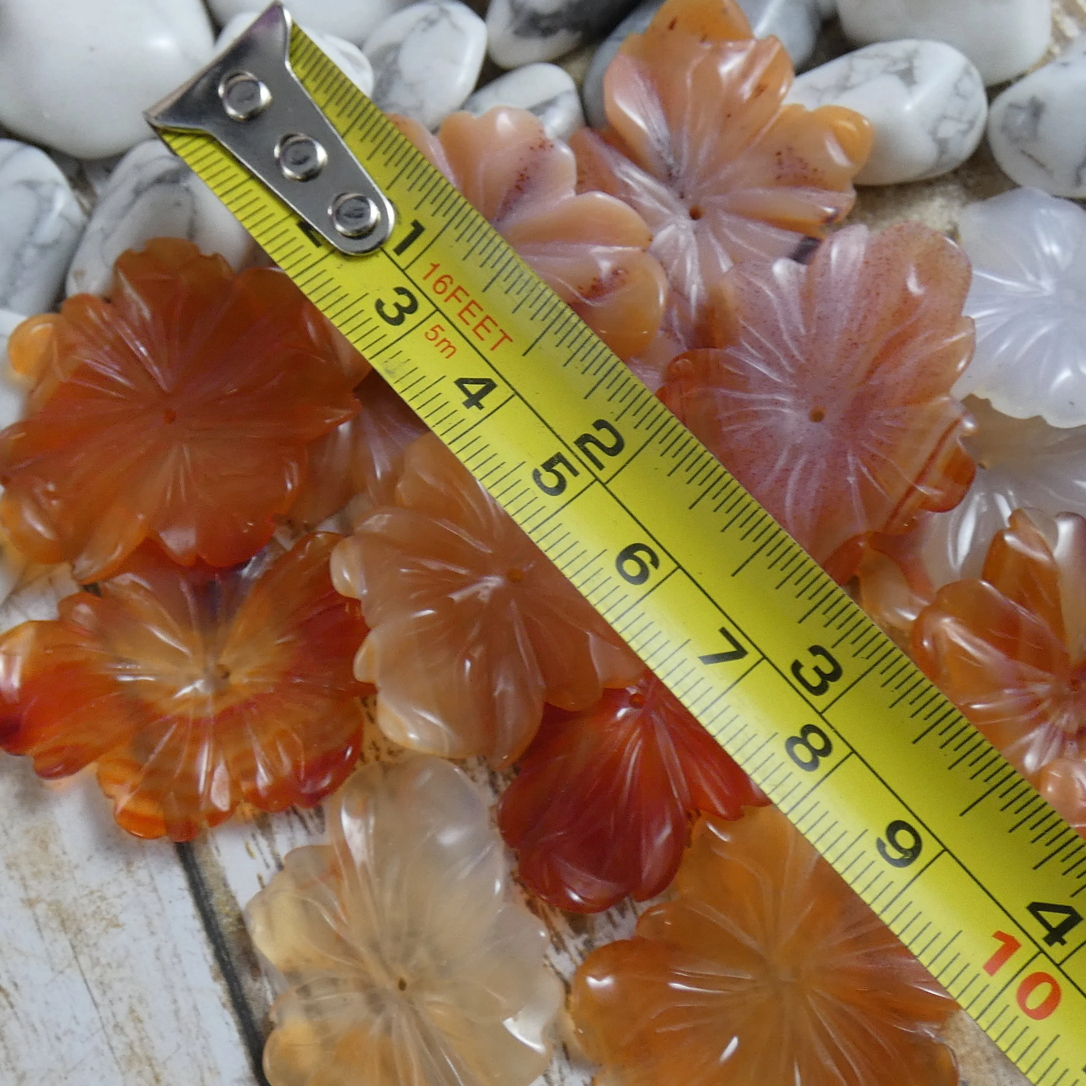 Hibiscus Flower Beads (Center Drilled)