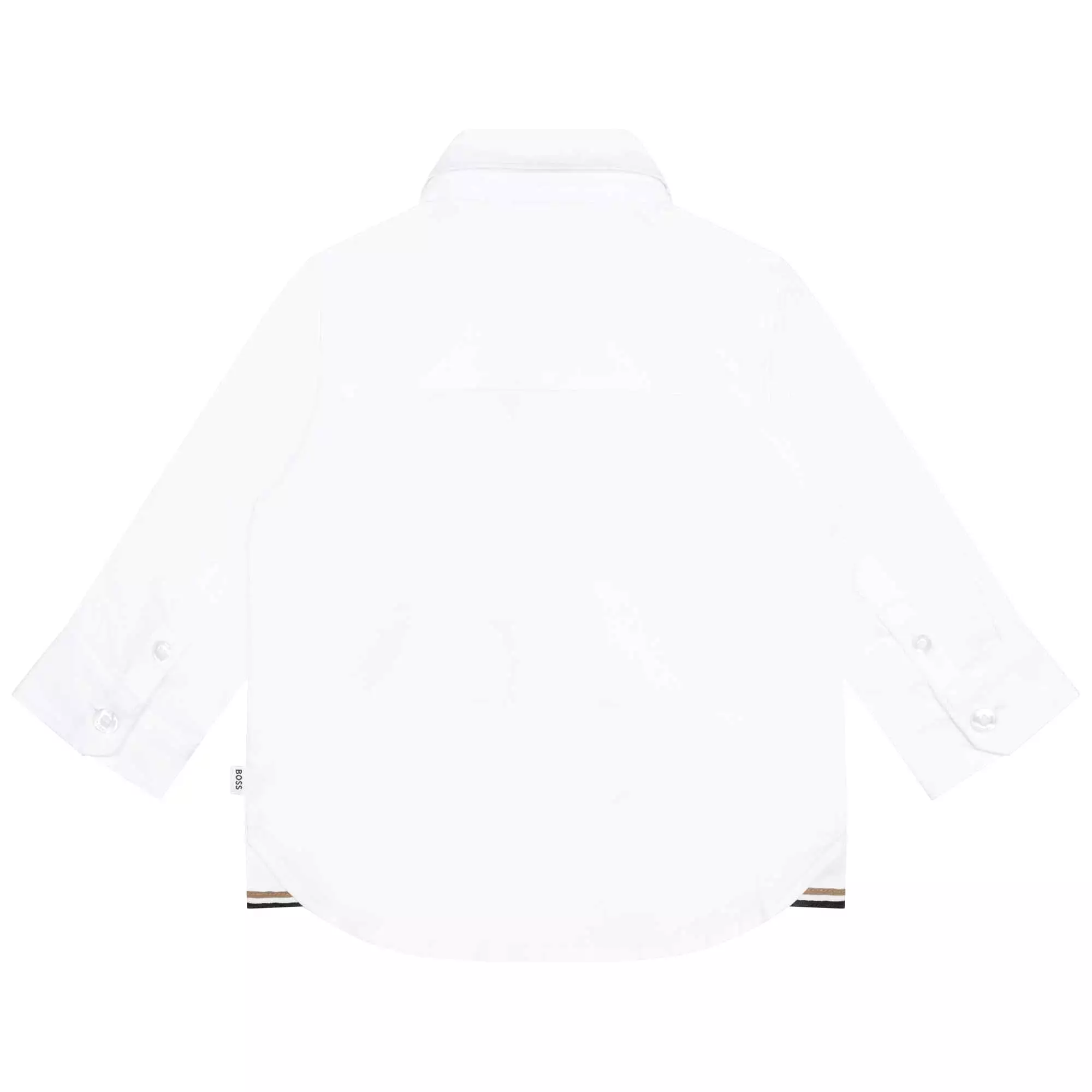 Hugo Boss Toddler Dress Long Sleeve Shirt_White J05983-10P