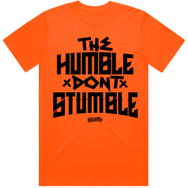 HUMBLE : Blood Orange Sneaker Tees Shirt (black ink)