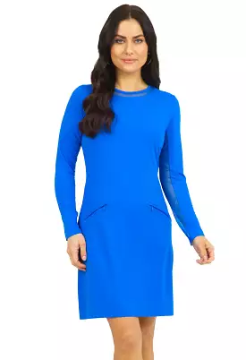 IBKUL Dress Long Sleeve Blue