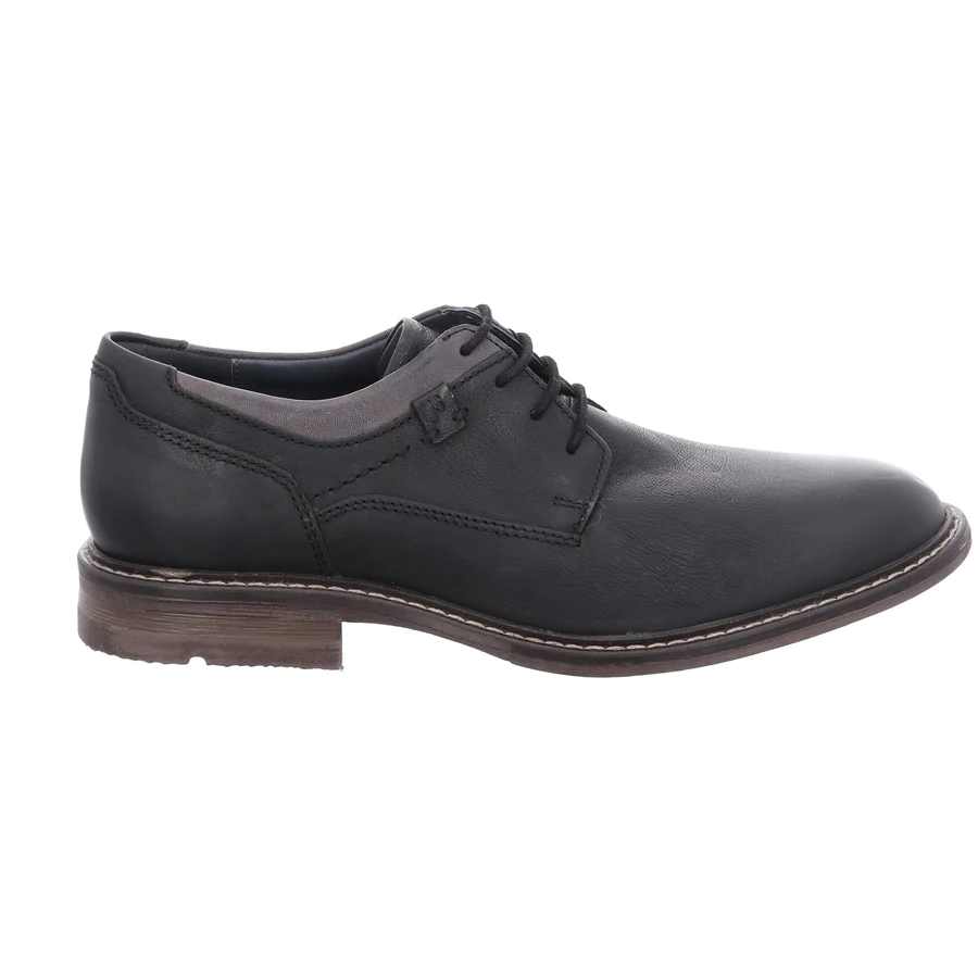 Josef Seibel Mens Earl Lace Up Oxford Shoes- Black