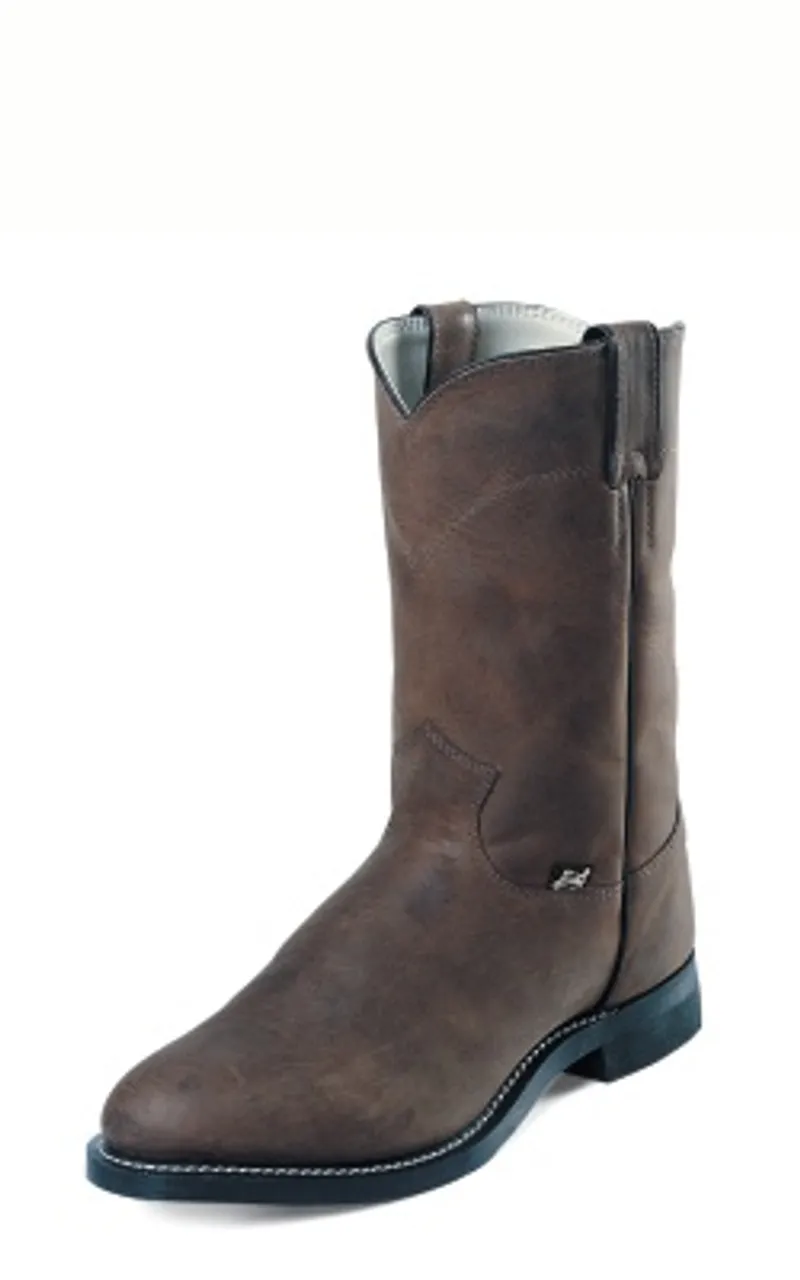 Justin Mens Boots JB3001 10 Temple" Clay Brown