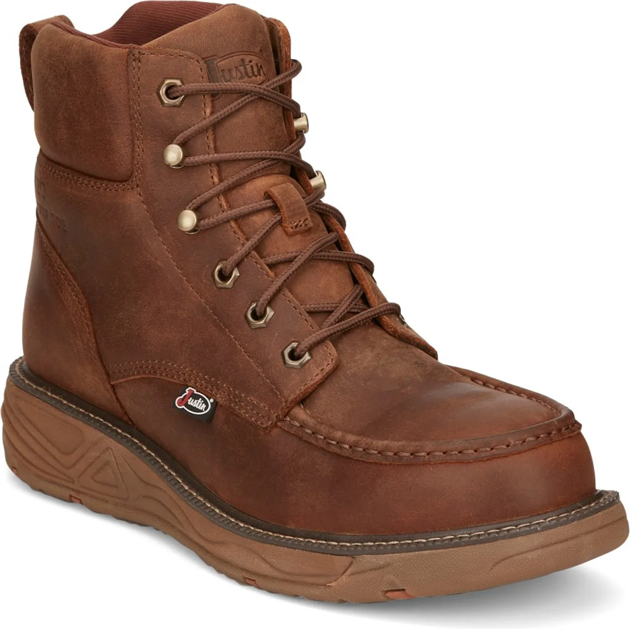 Justin Mens Boots SE471  Rush Nano Comp Toe Brown