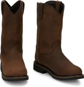 Justin Mens Boots SE4960 10 Drywall" Whiskey Brown