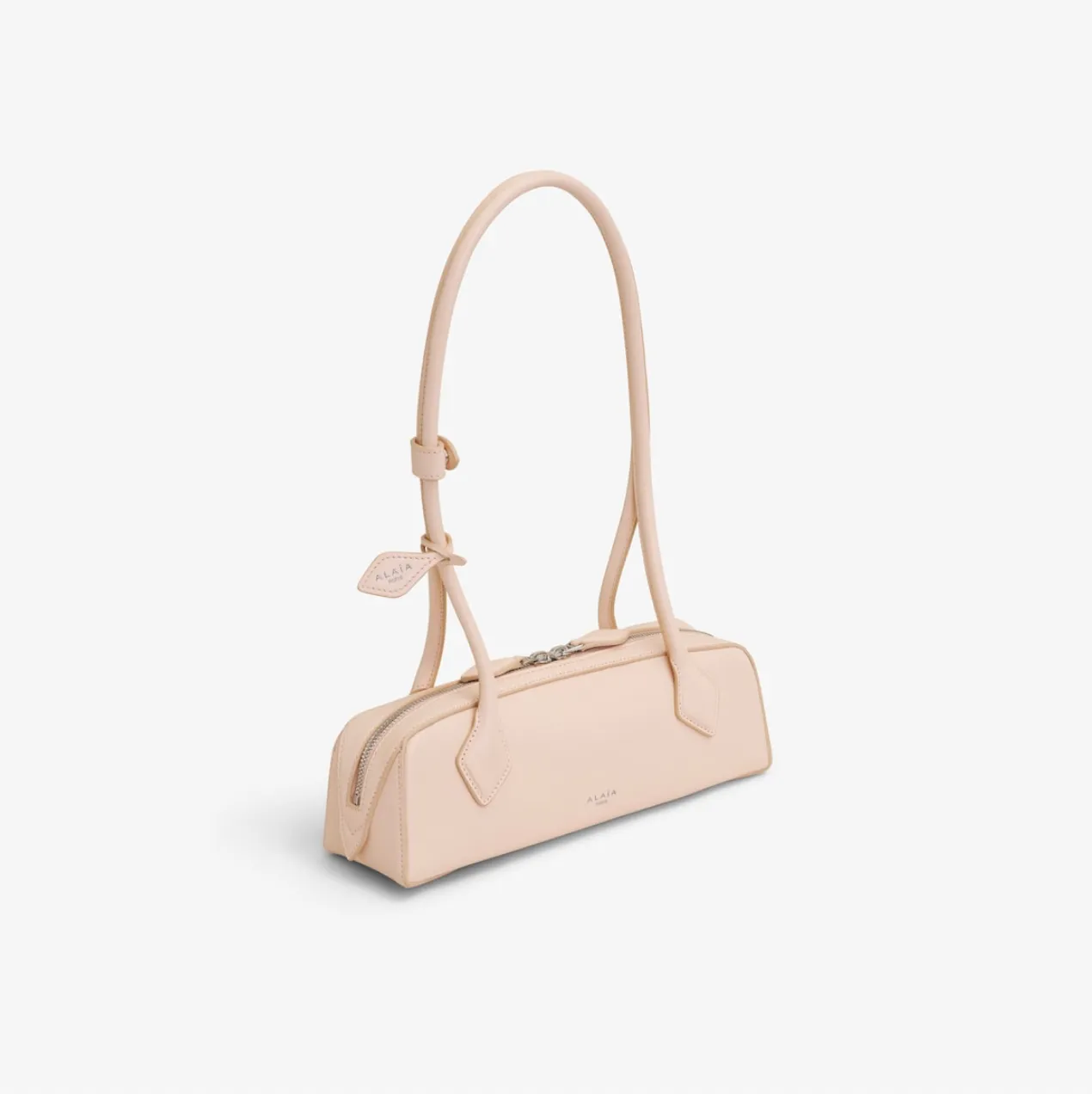 LE TECKEL MEDIUM BAG IN GOATSKIN - NUDE