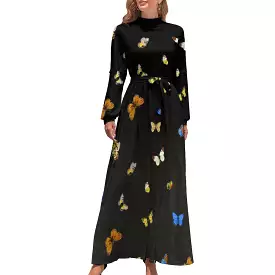 Long Sleeve High Neck Long Dress Long dress