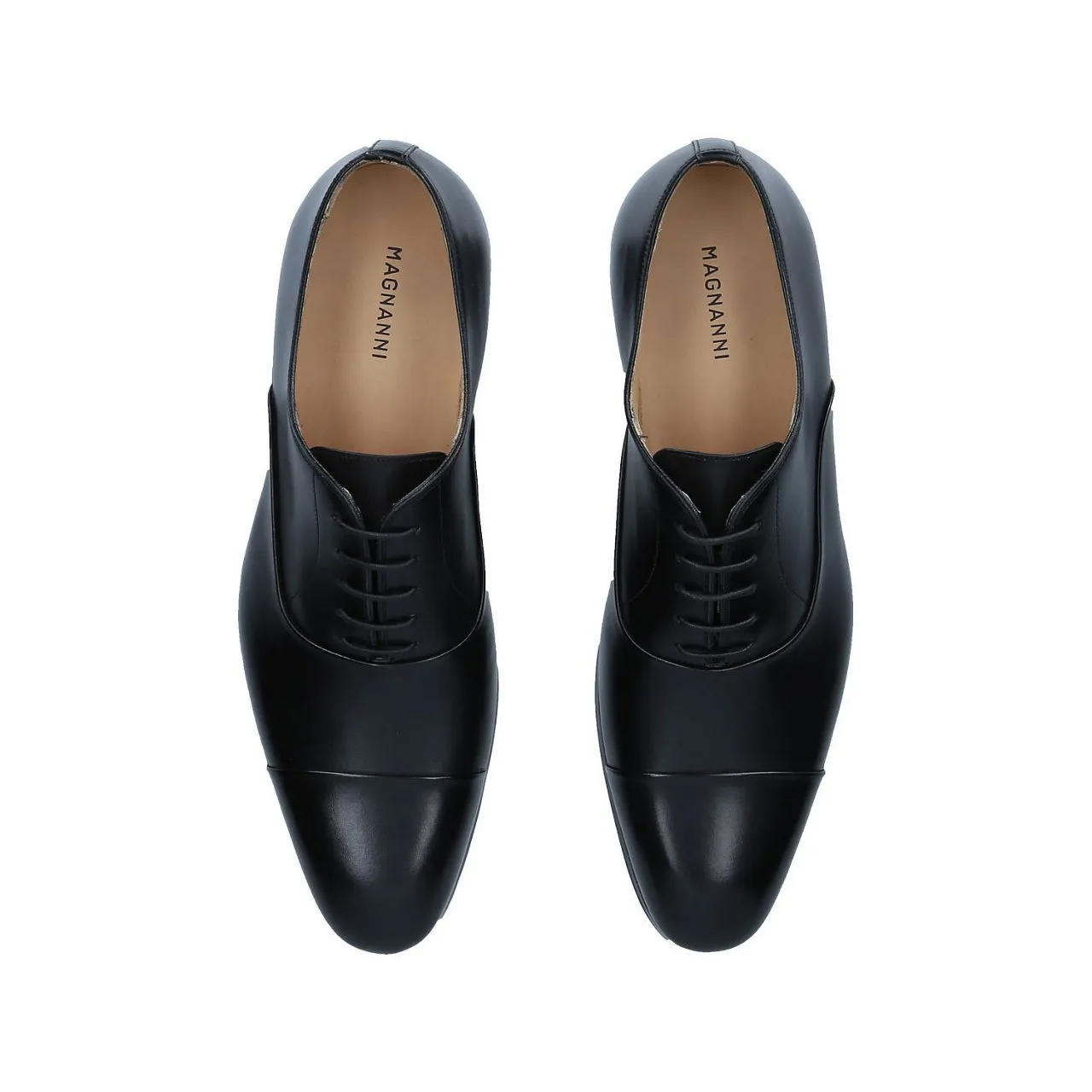 MAGNANNI Classic Toe Cap Oxford Shoes - Black