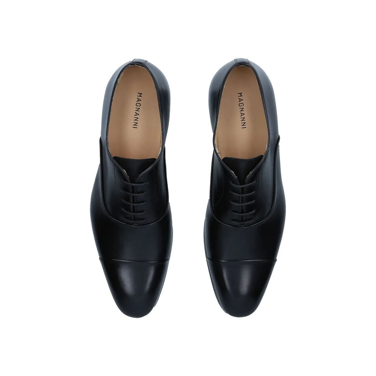 MAGNANNI Classic Toe Cap Oxford Shoes - Black