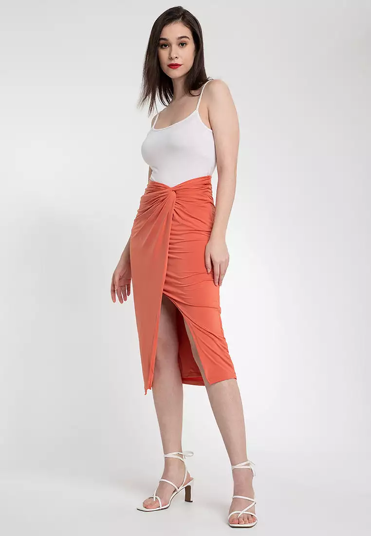 MARISOL Twist Front Skirt