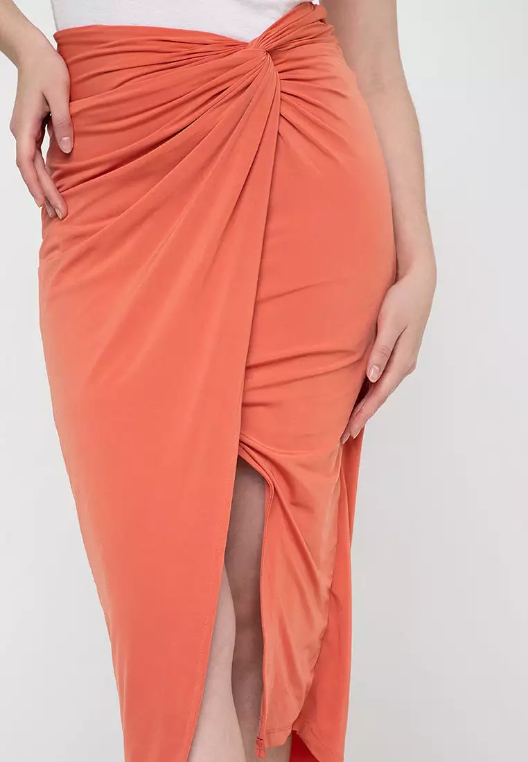 MARISOL Twist Front Skirt