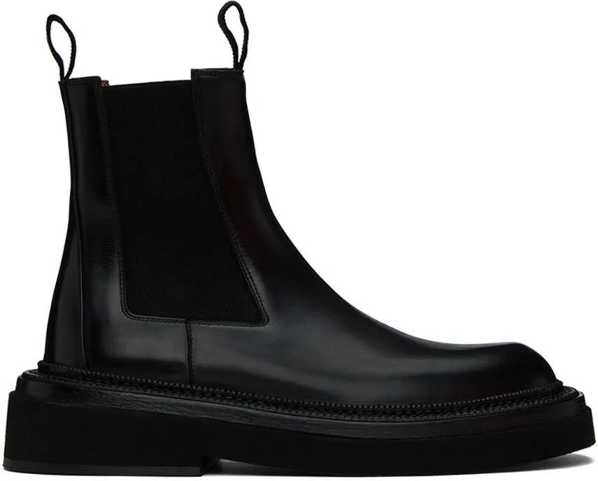 Marsèll Black Pollicione Chelsea Boots