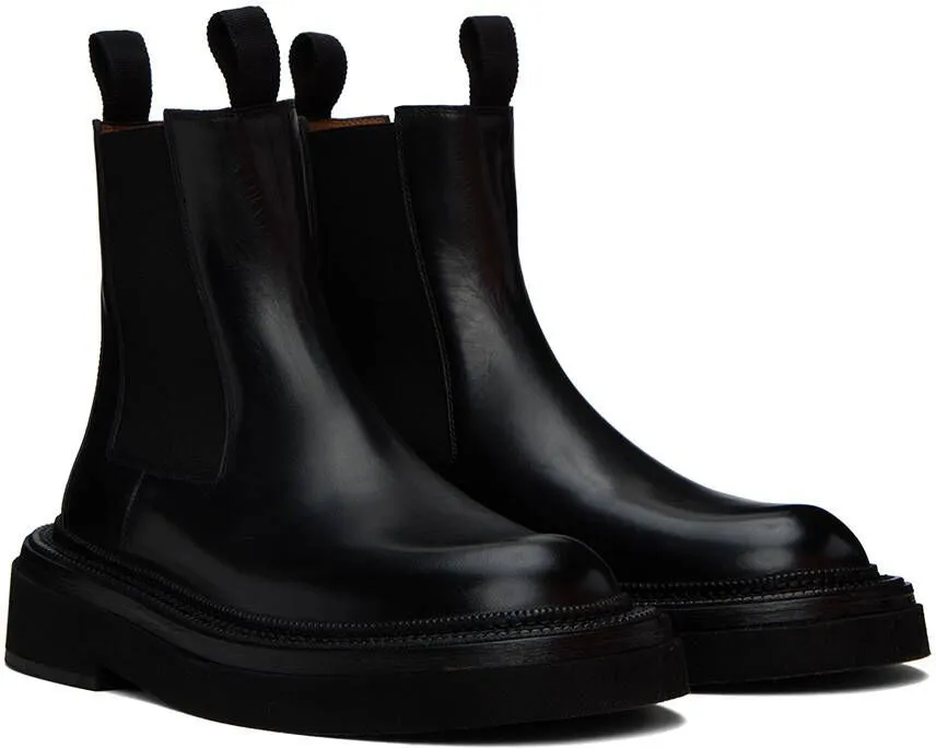 Marsèll Black Pollicione Chelsea Boots