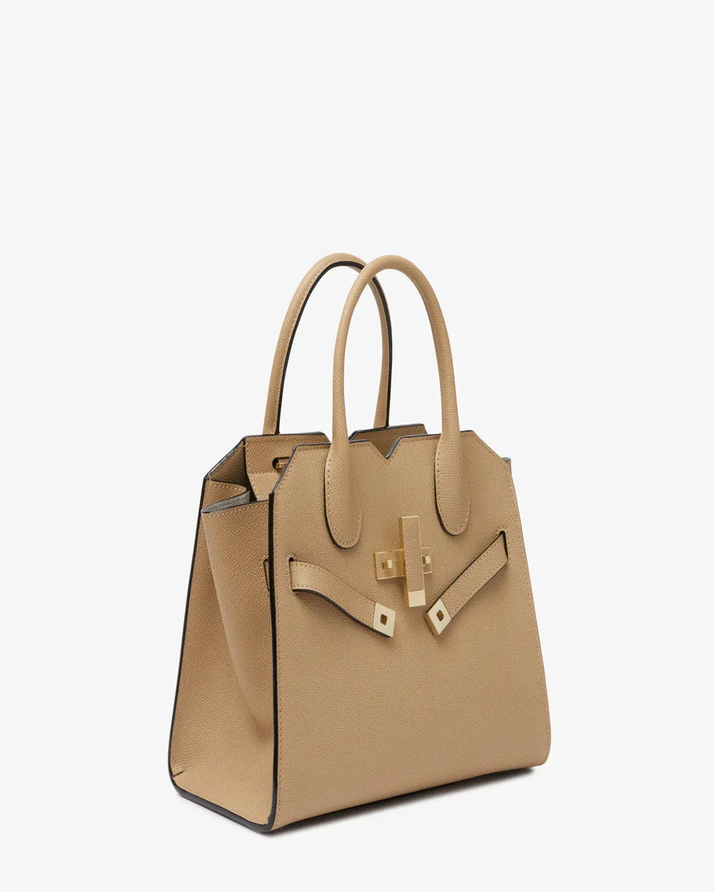 Milano Two Handles Mini Bag in Cachemire Beige