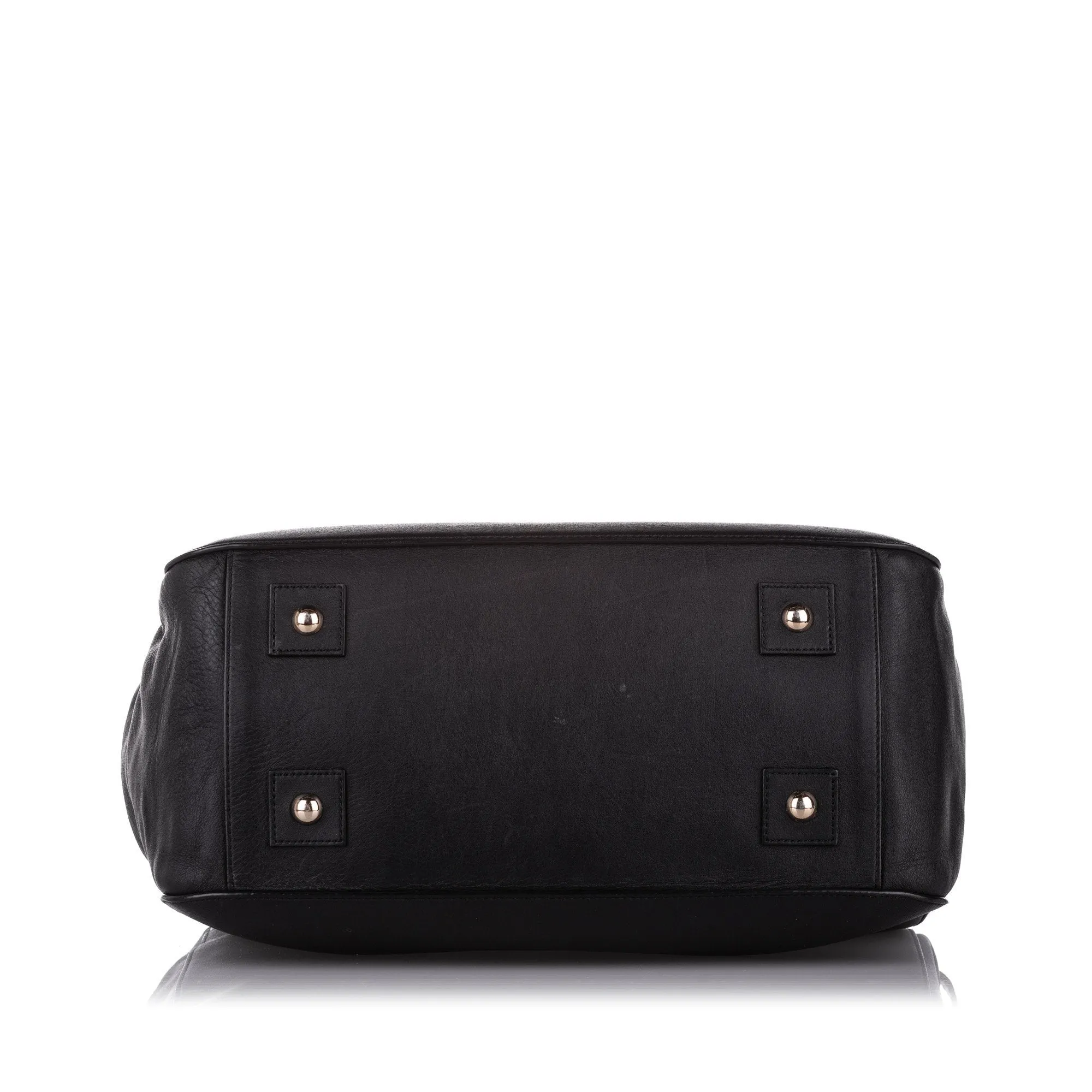 Mulberry Large Black Suffolk Leather Satchel