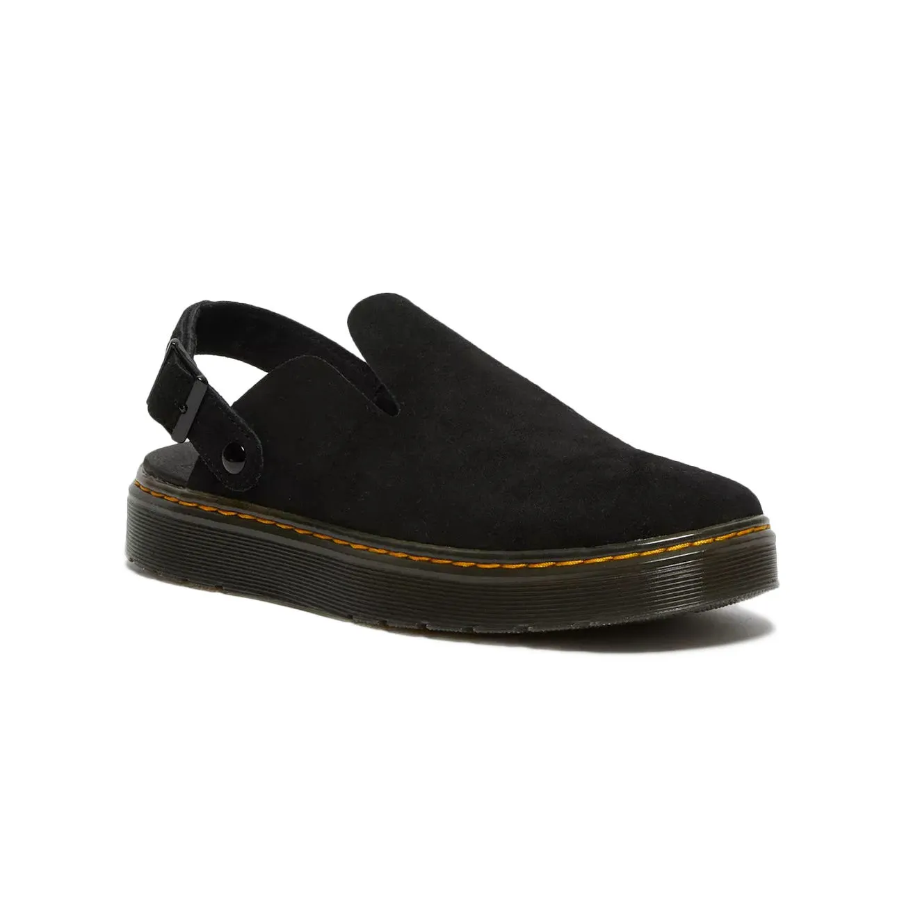 MULES CARLSON IN PELLE SCAMOSCIATA Donna Black Suede