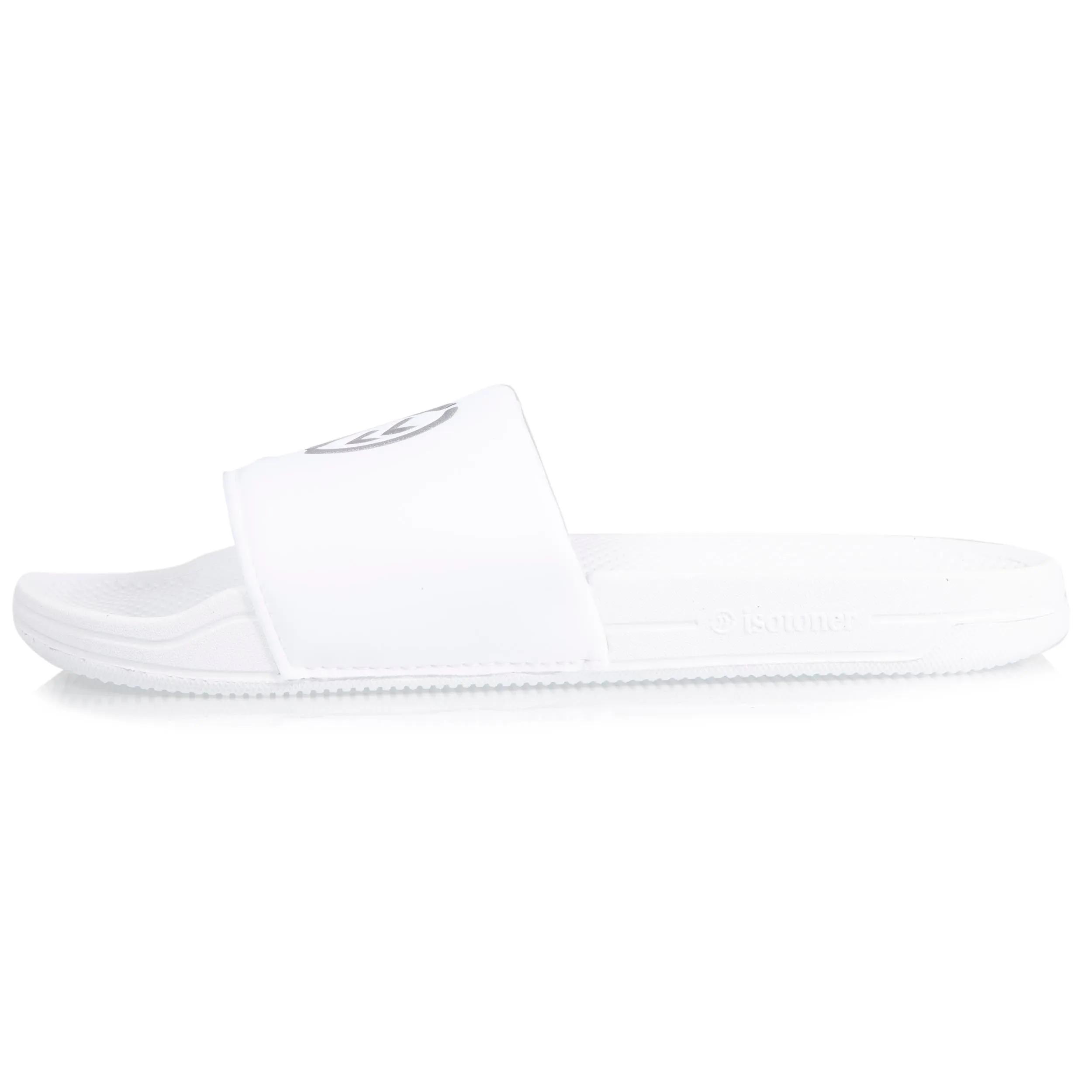 Mules claquettes Femme Logo Blanche