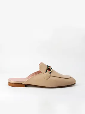 Mules Saint Tropez cinta color beis