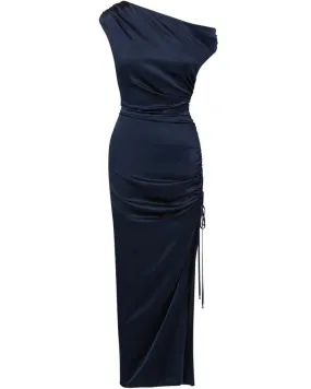 Navy Silk Kadie Dress