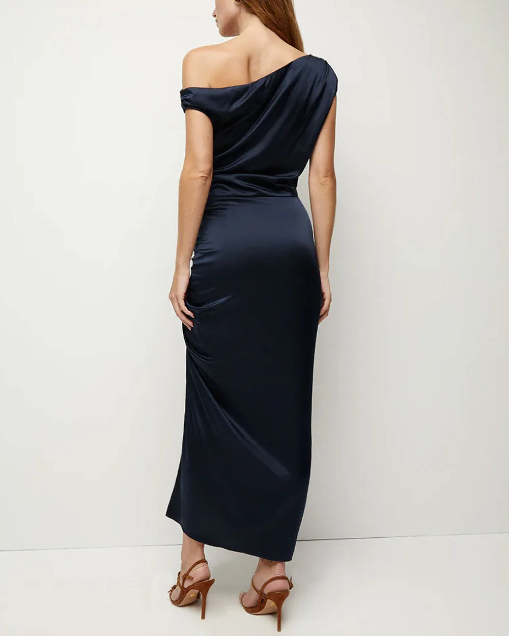 Navy Silk Kadie Dress