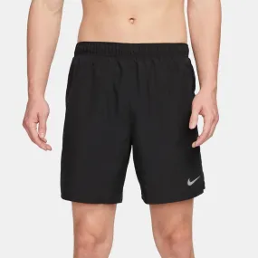 NIKE MEN'S DRI-FIT CHALLENGER 7 BRIEF-LINED BLACK RUNNING SHORTS