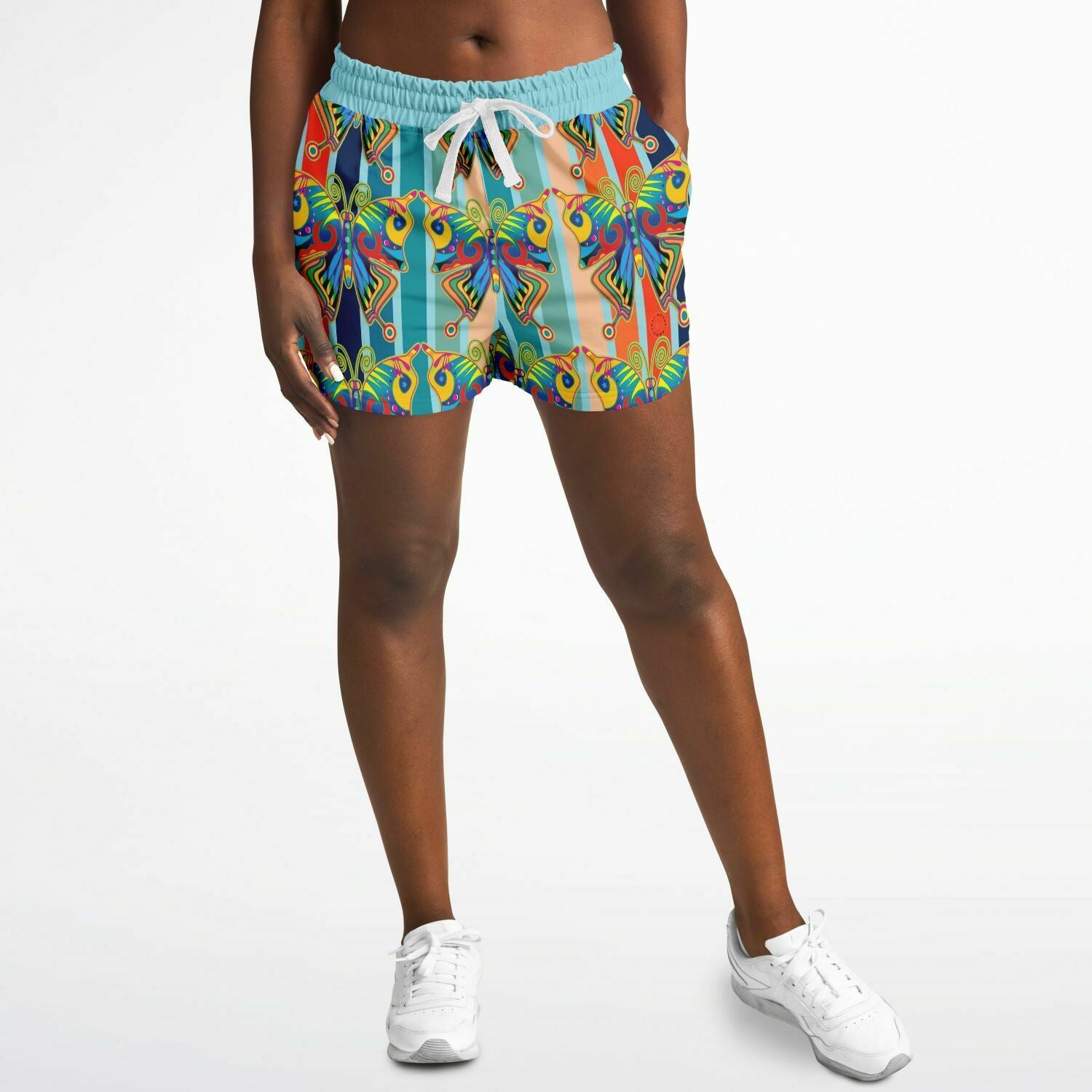 OG San Diego Butterfly Striped Running Shorts