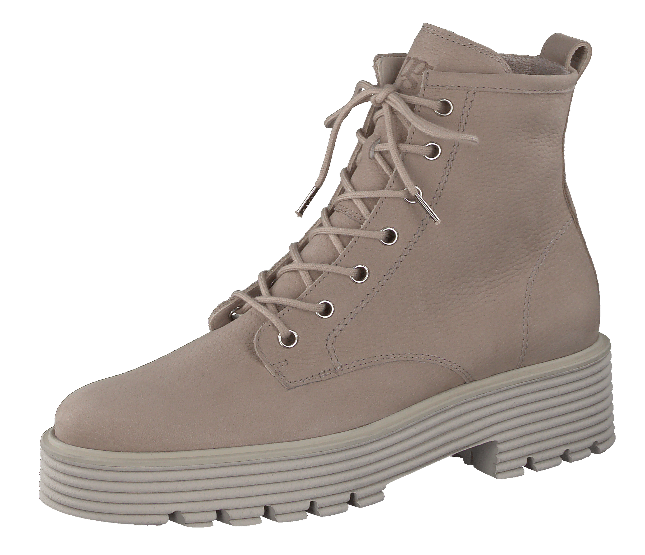 PAUL GREEN  9060 Grey Suede Lace -up Ankle Boot