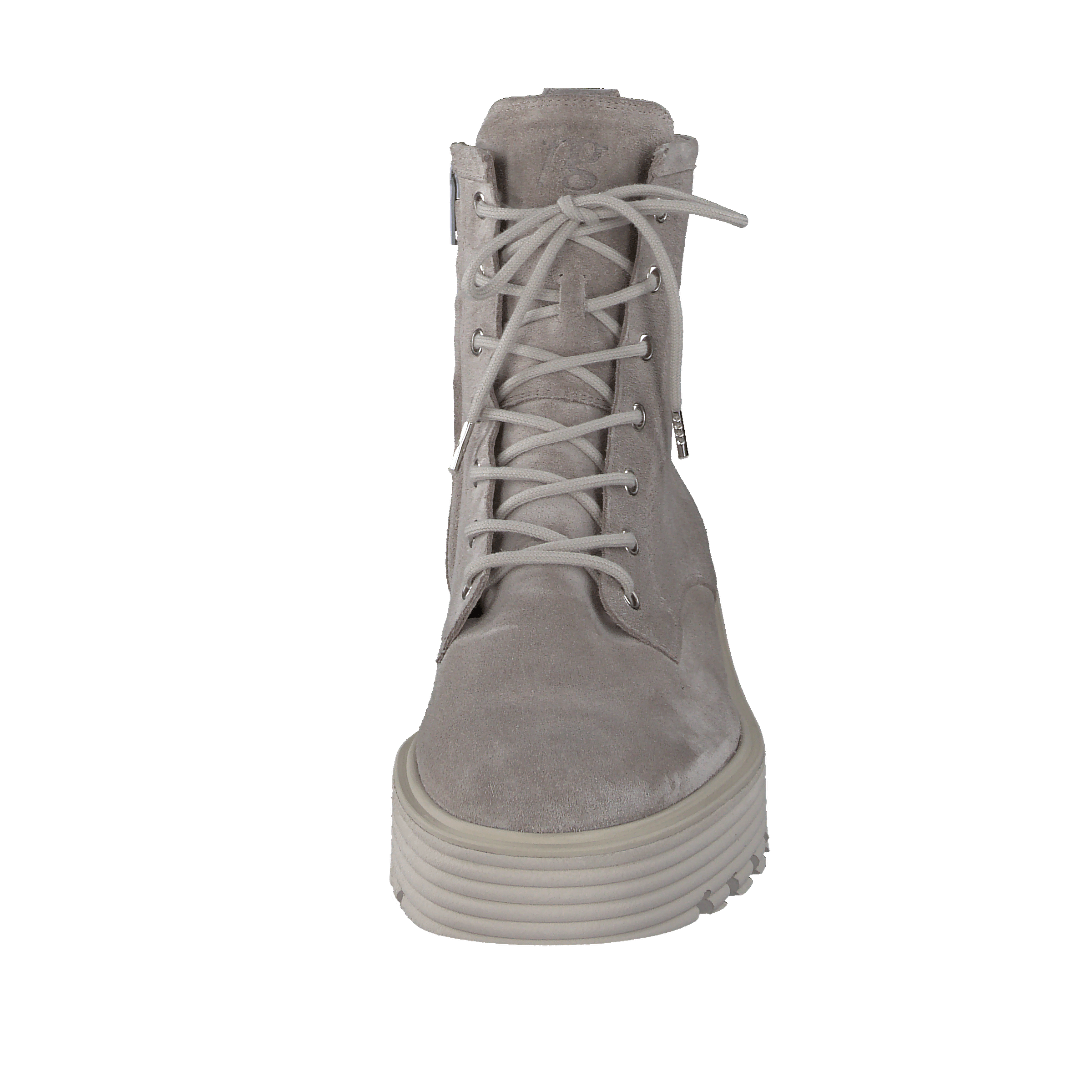 PAUL GREEN  9060 Grey Suede Lace -up Ankle Boot