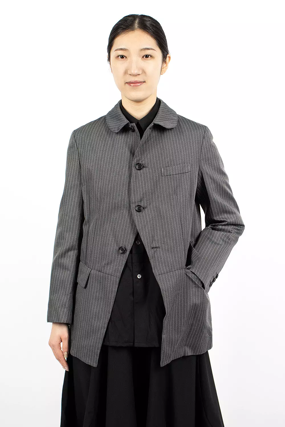 Pinstripe Jacket Grey